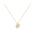 Dainty Swan Friendship Necklace
