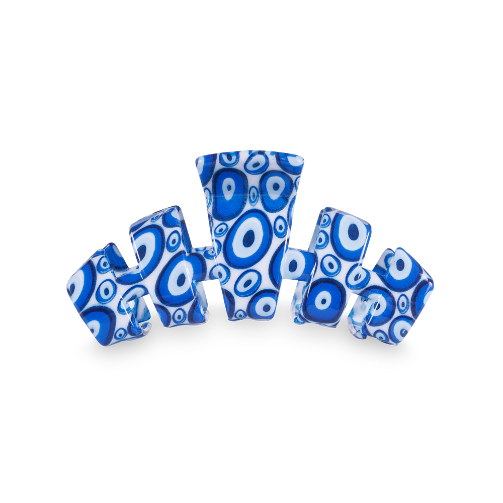 TELETIES - Classic Hair Clip | Med. | Not Today Evil Eye