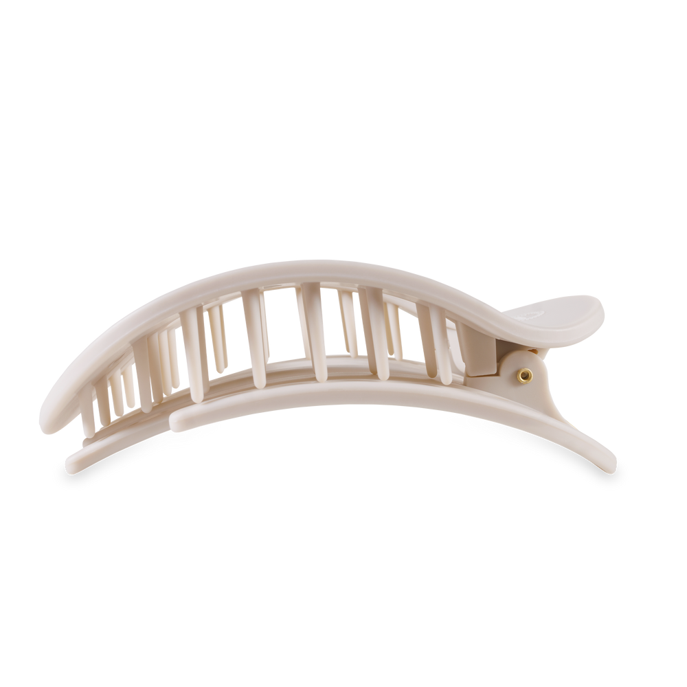 TELETIES - Round Flat Hair Clip | Large | Toasted