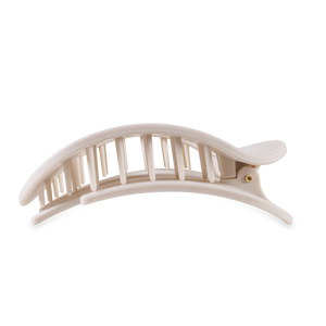 TELETIES - Round Flat Hair Clip | Large | Toasted
