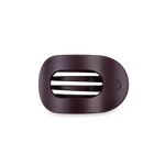 TELETIES - Round Flat Hair Clip | Small | Burgundy Bliss