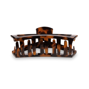 TELETIES - Open Hair Clip | Small | Tortoise