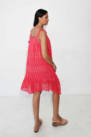 Piti Cuiti Allegra Dress in Red