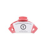 TELETIES - Open Hair Clip | Tiny | Calming Coral