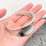 Glossy Concave Cuff Bangle
