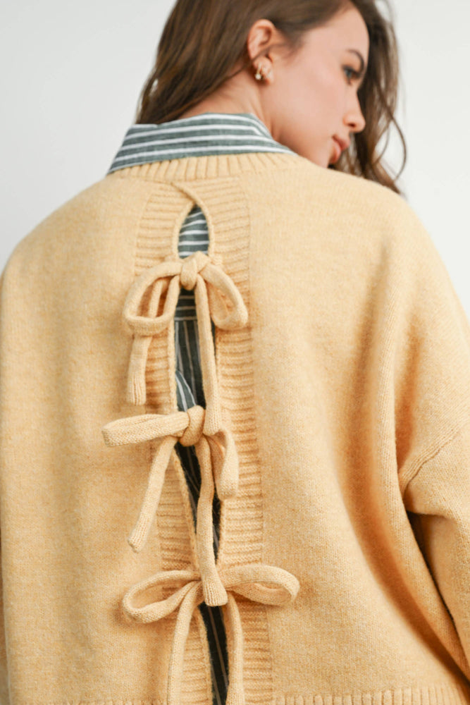 Marigold Tie-back Sweater