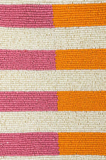 Candy Stripes Embelished Shoulder Bag