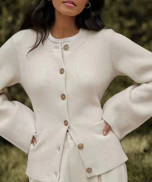 Hourglass Ivory Cardigan