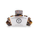 TELETIES - Classic Hair Clip | Small | Tortoise