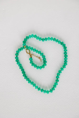 St Armands Designs of Sarasota - 18" Genuine Jade Candy Necklace