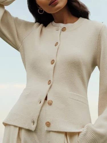 Hourglass Ivory Cardigan