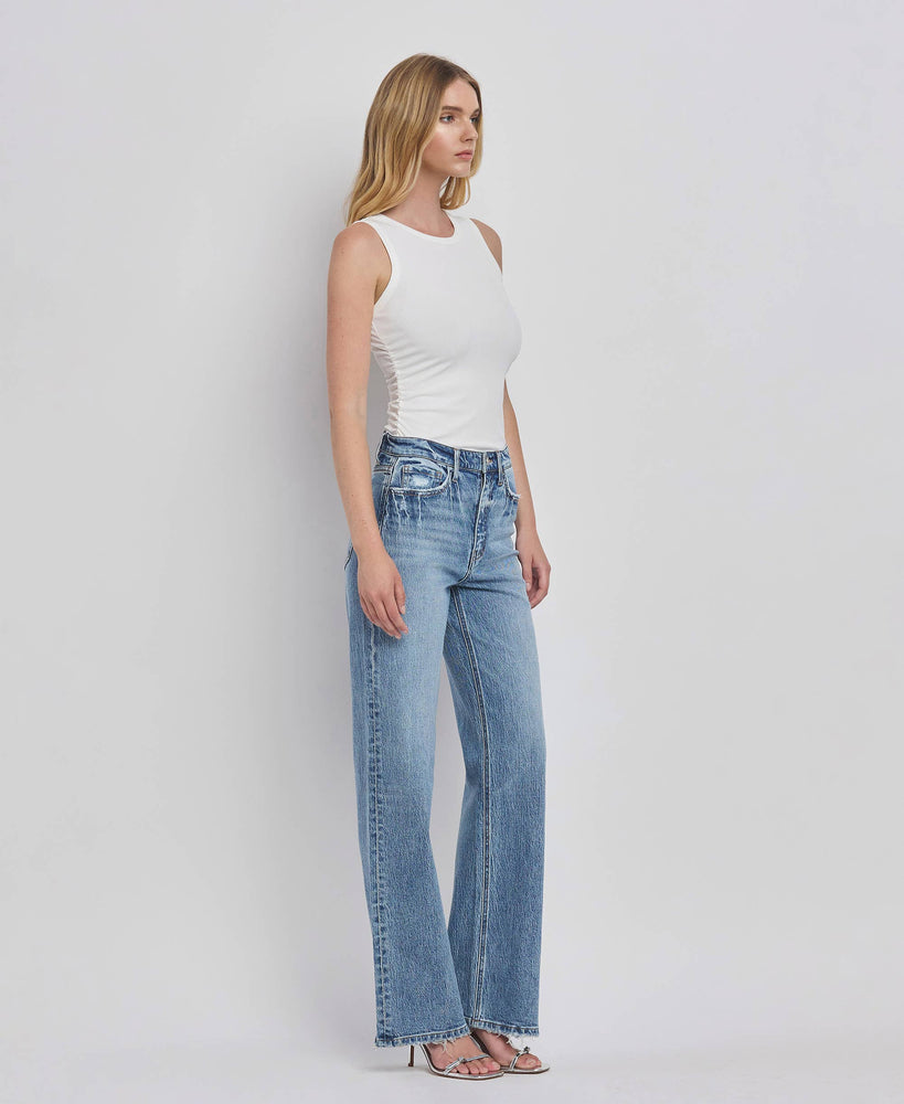 90’s Super High Rise Wide Jeans in Leaping Water