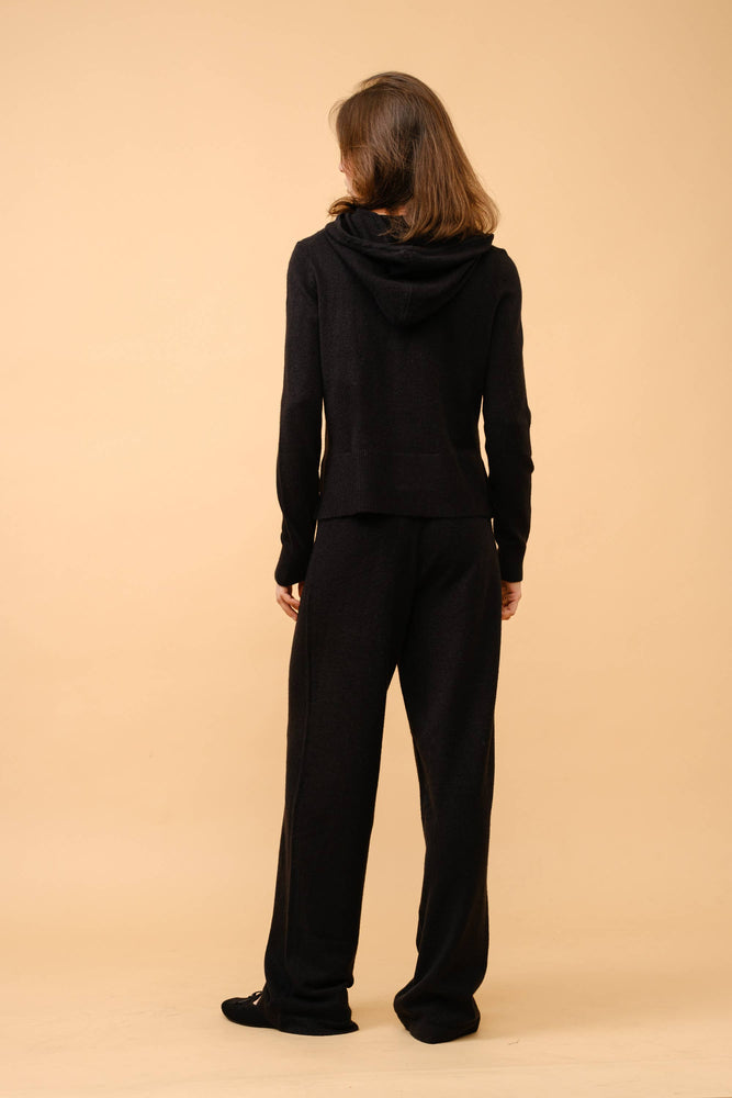 Chocolate Cashmere Hoodie Zip Up