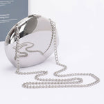 Metal Clutch: Silver