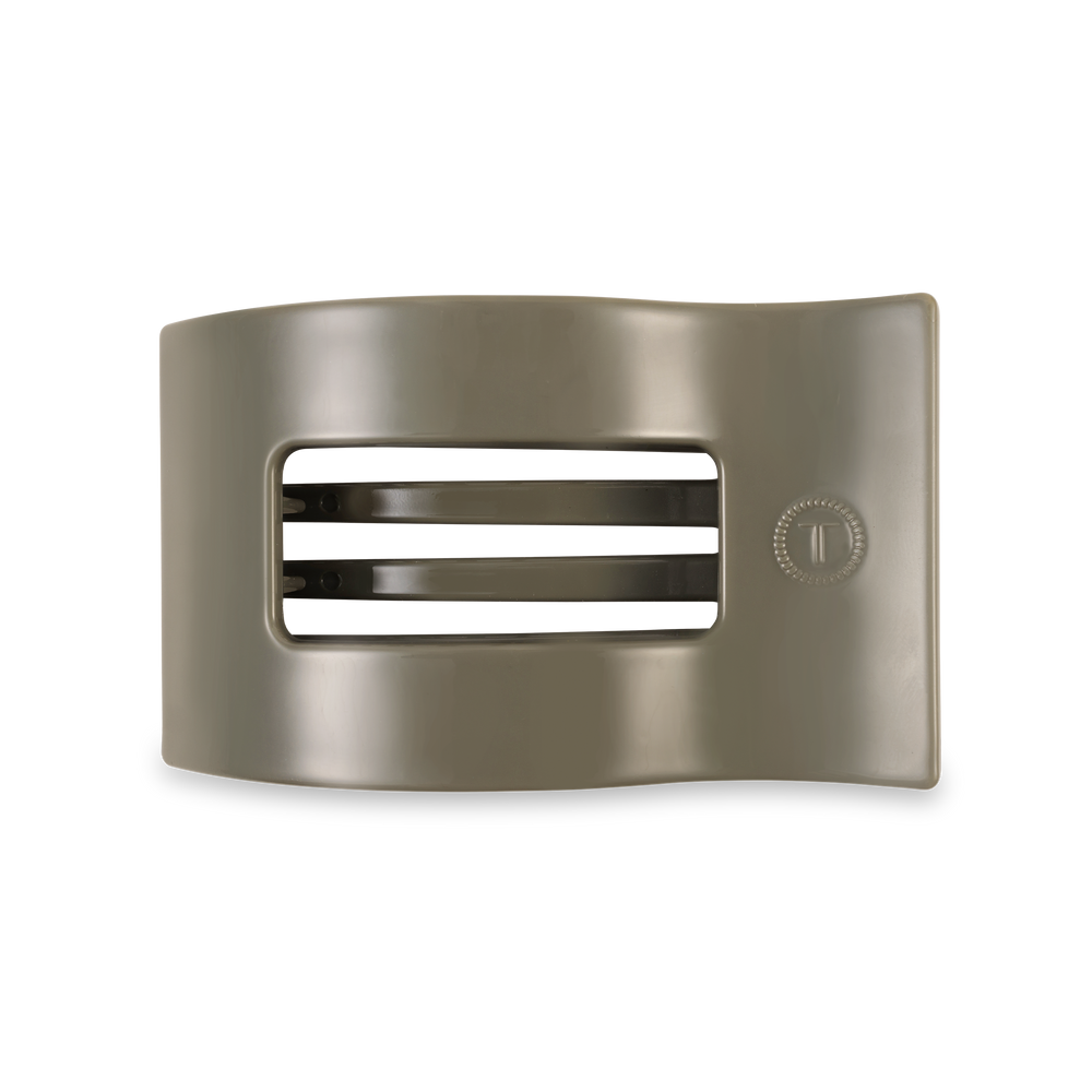 TELETIES - Flat Rectangle Hair Clip | Medium | Sage It Ain't So