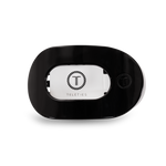 TELETIES - Round Flat Hair Clip | Small | Jet Black