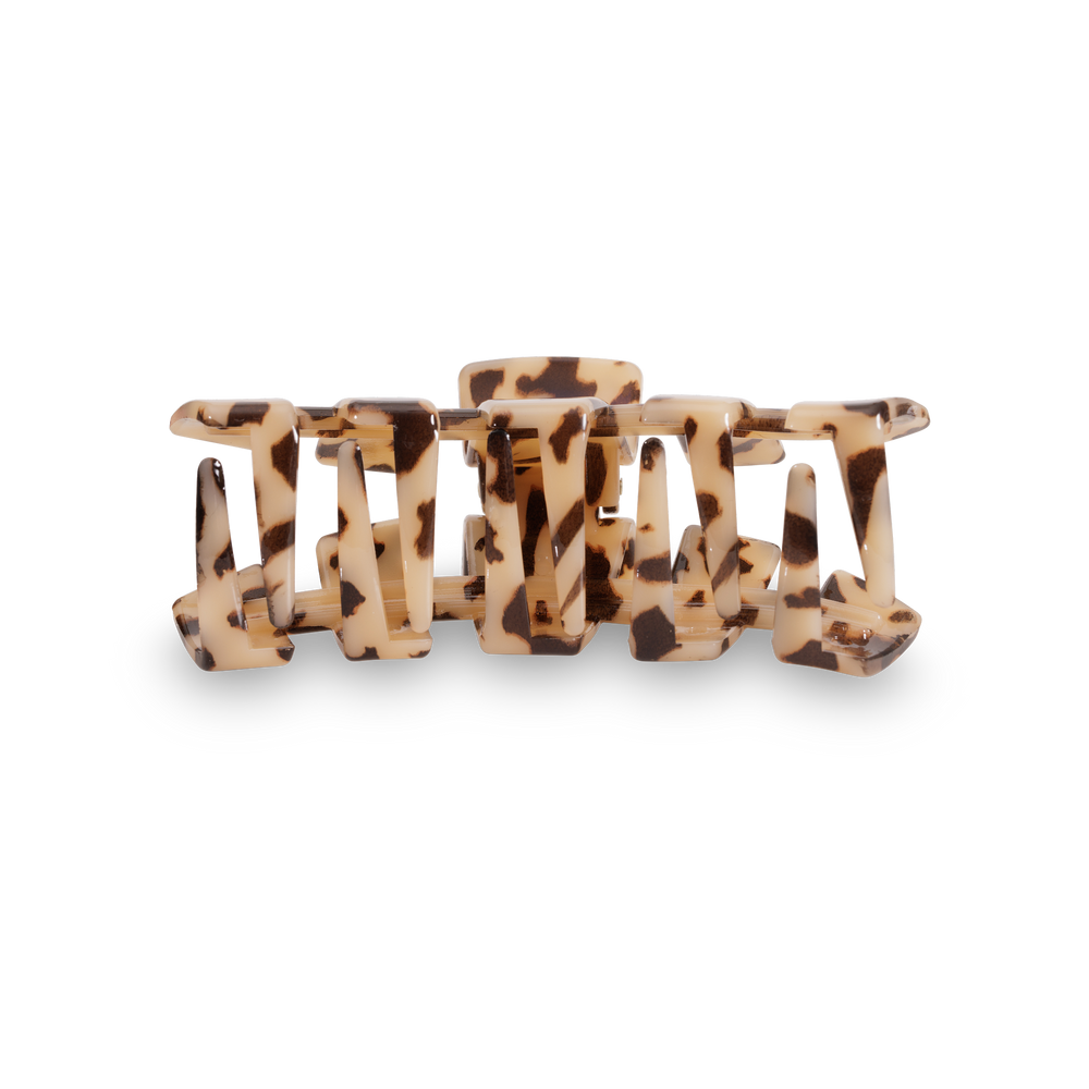 TELETIES - Classic Hair Clip | Tiny | Blonde Tortoise