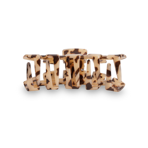 TELETIES - Classic Hair Clip | Tiny | Blonde Tortoise