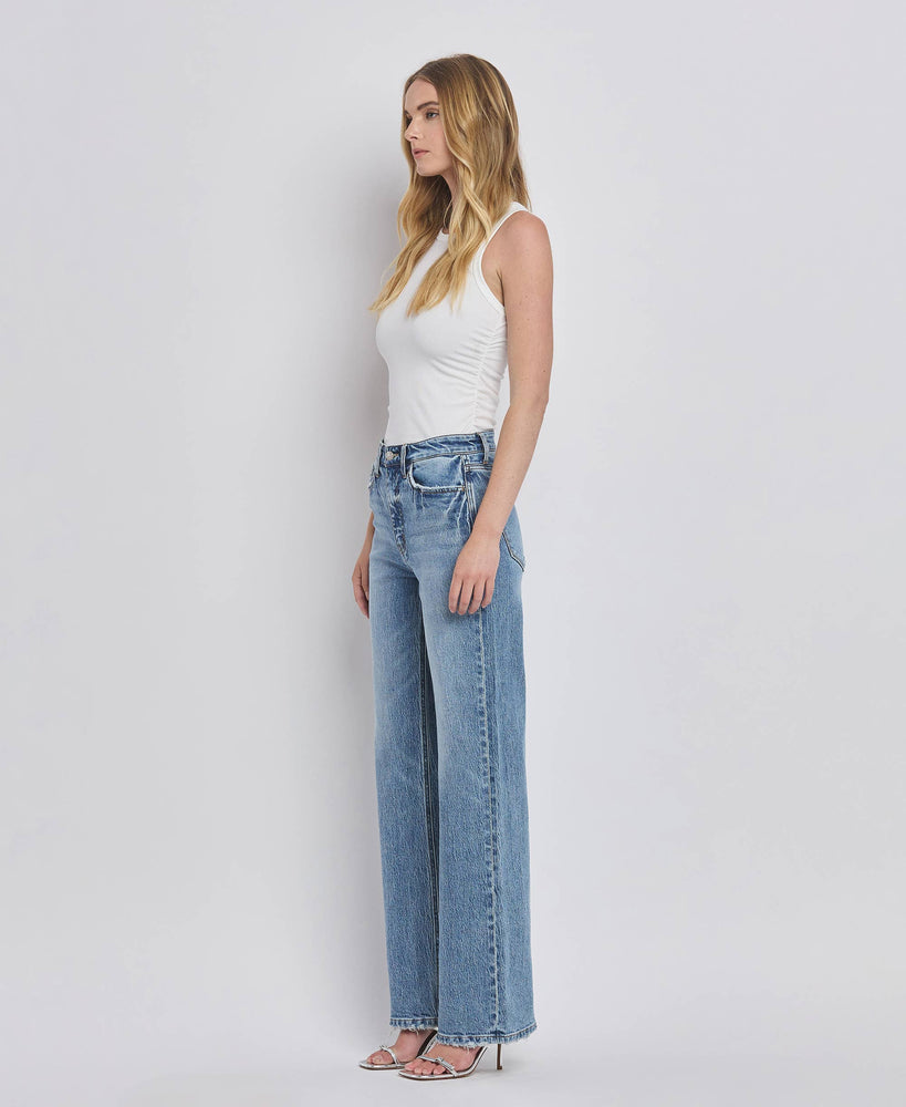 90’s Super High Rise Wide Jeans in Leaping Water