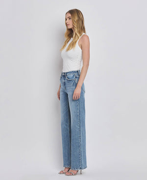90’s Super High Rise Wide Jeans in Leaping Water