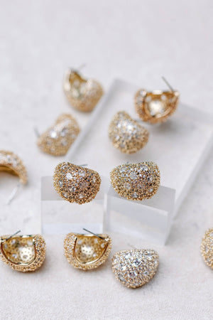 St Armands Designs of Sarasota - Pave Crystal Gumdrop Earrings