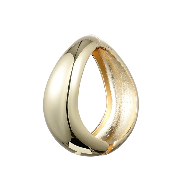 HoopLa - Editorial Hinge Bracelets 14K Gold PVD- Recycled : Yellow Gold / Breeze