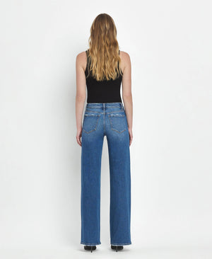 Mid Rise Wide Leg Jeans