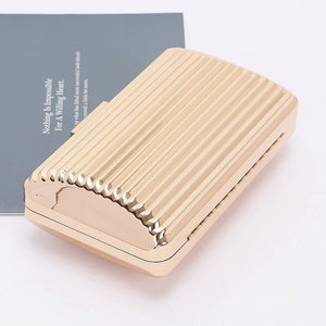 Metal Case Clutch: Silver