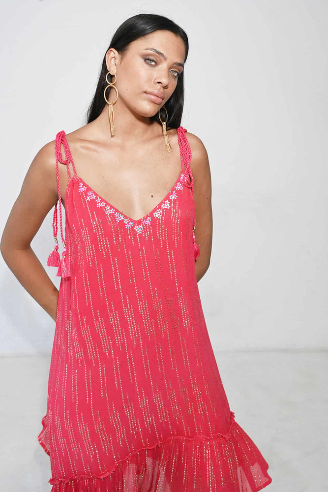 Piti Cuiti Allegra Dress in Red