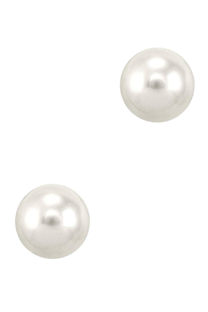 20mm Pearl Stud Earring: WHITE