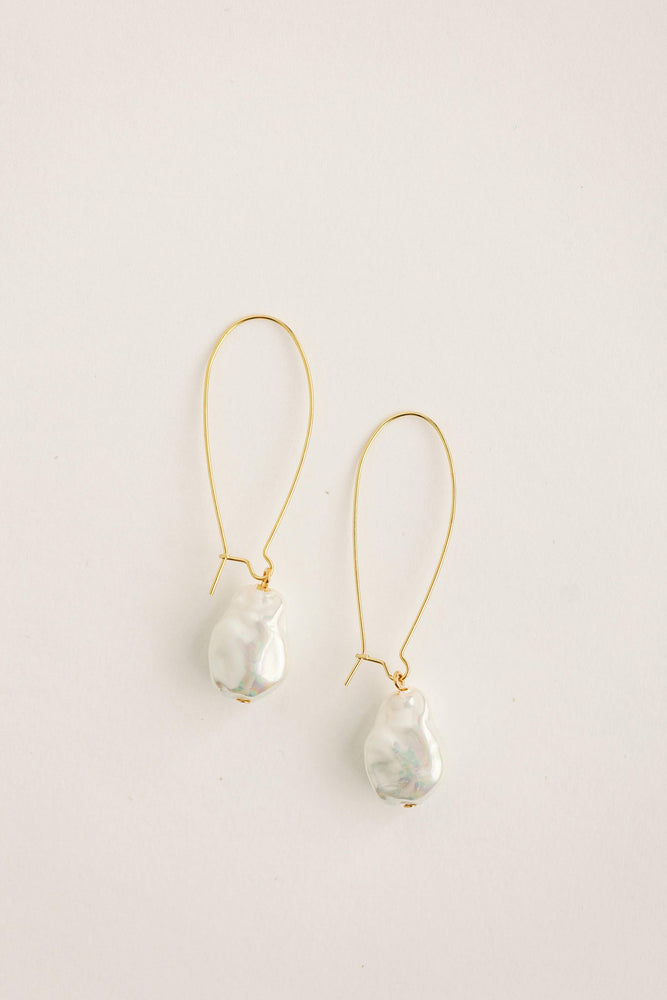 St Armands Designs of Sarasota - Natural Pearl Minimalist Threader Earrings
