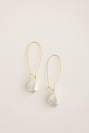 St Armands Designs of Sarasota - Natural Pearl Minimalist Threader Earrings