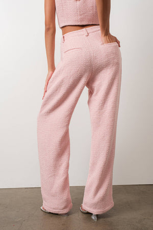 Pink Tweed Trouser