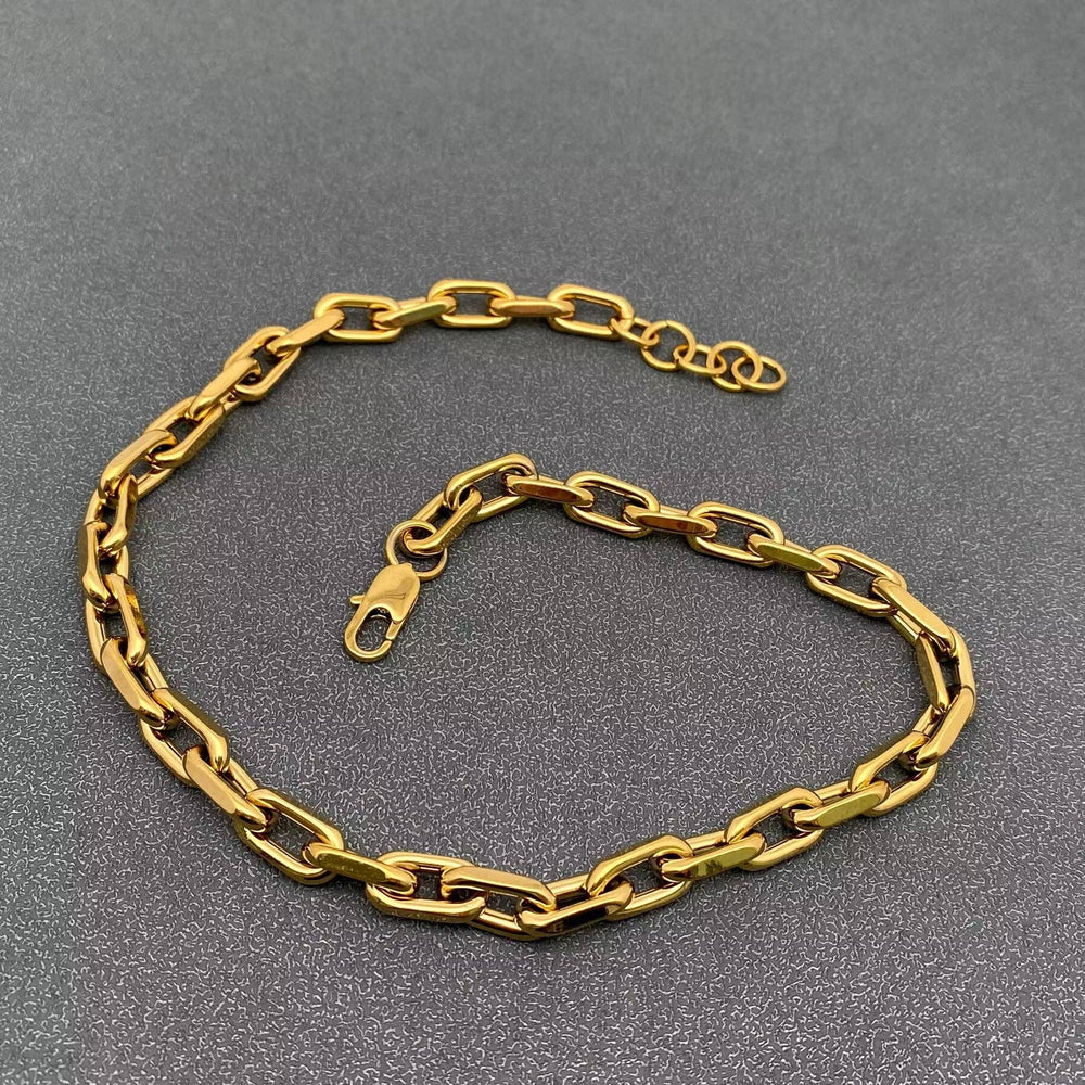 18K Gold Plated Stainless Steel Thick Chain Necklace