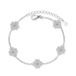 PeriFour Leaf Clover Moissanite Bracelet