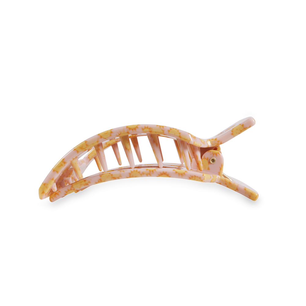 TELETIES - Square Flat Hair Clip | Large | Sunny Days Ahead