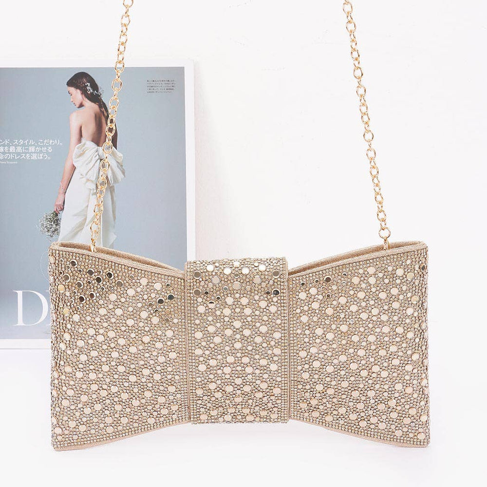 Rhinestone Party Clutch: Silver
