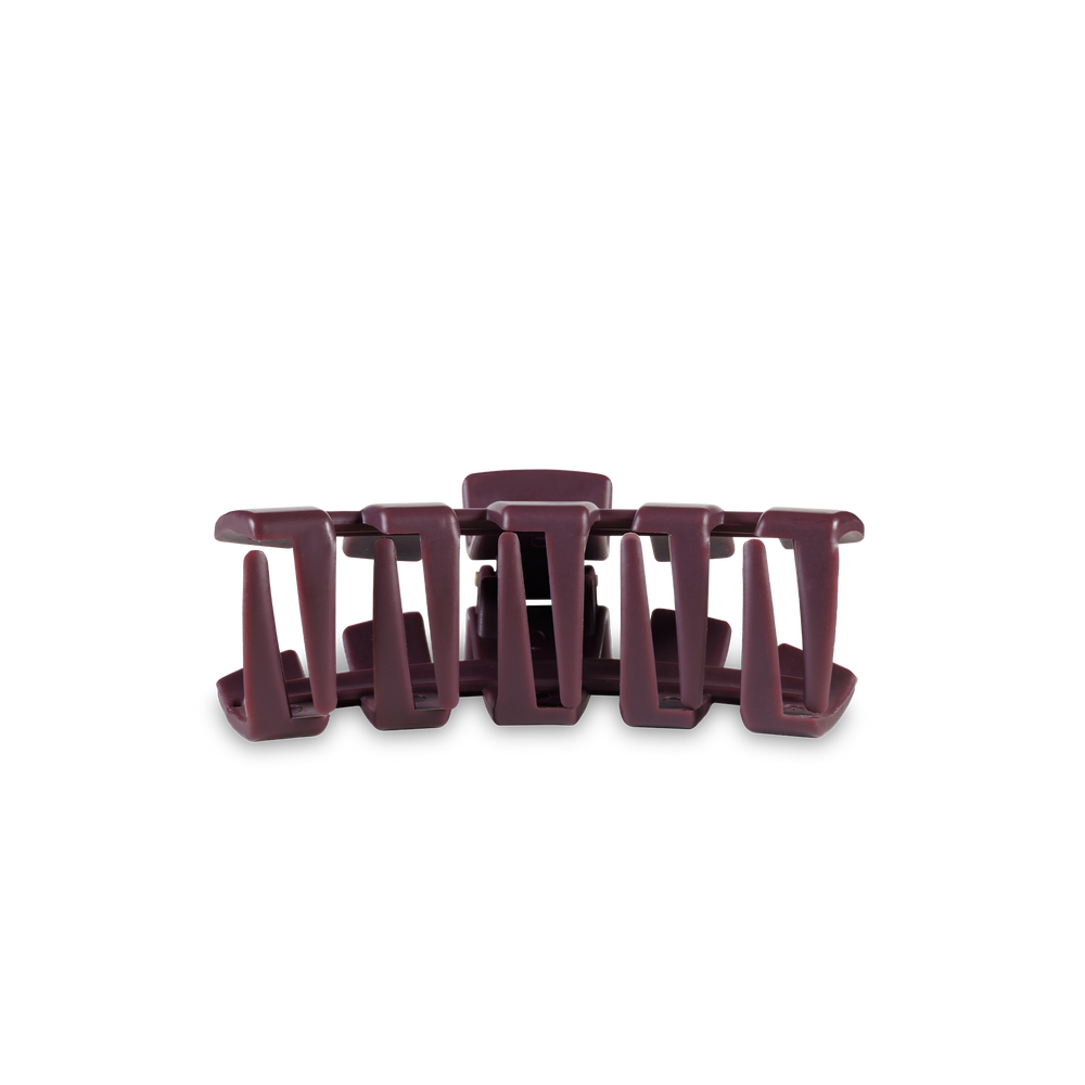 TELETIES - Classic Hair Clip | Tiny |  Burgundy Bliss