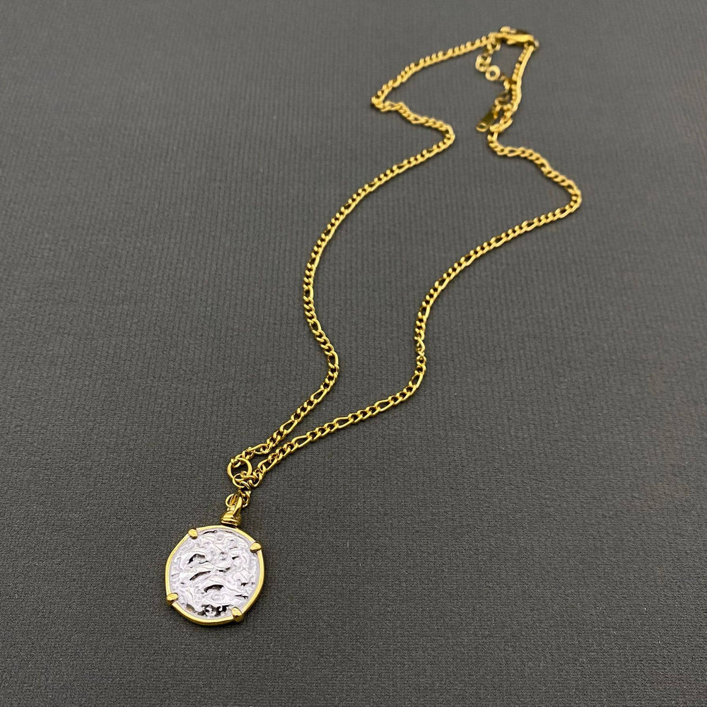 18K Gold Plated Sun Charm Necklace