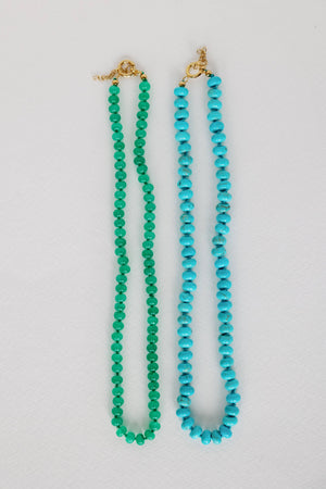 St Armands Designs of Sarasota - 16.5" Genuine Turquoise Choker Candy Necklace