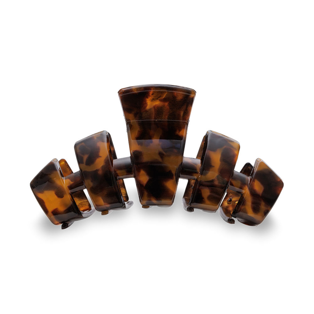 TELETIES - Classic Hair Clip | Large | Tortoise