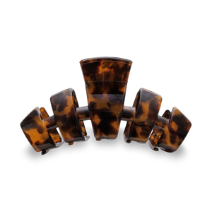 TELETIES - Classic Hair Clip | Large | Tortoise
