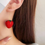 Crystal Strawberry Earrings