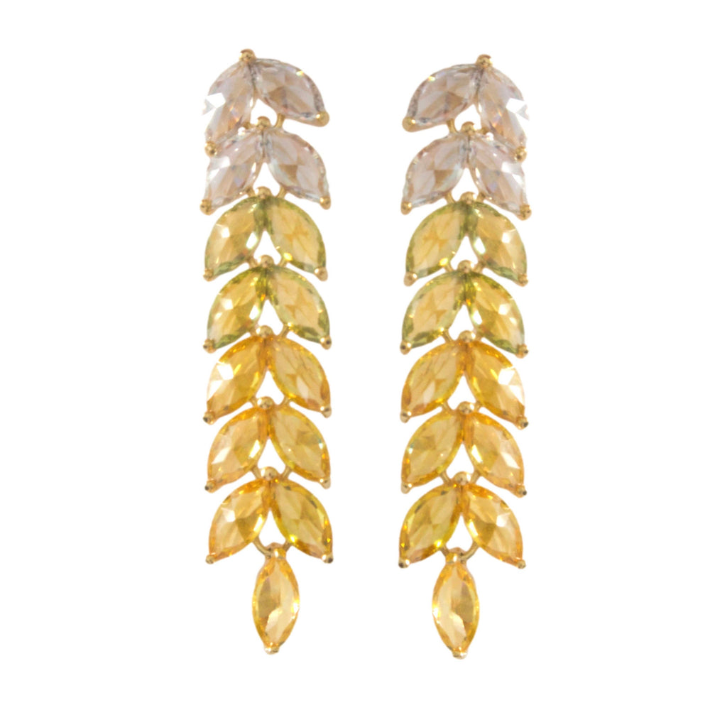 St Armands Designs of Sarasota - Canary Yellow Holiday Christmas Statement Earrings