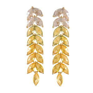 St Armands Designs of Sarasota - Canary Yellow Holiday Christmas Statement Earrings