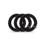 TELETIES - Nylon Hair Ties | Large | Jet Black