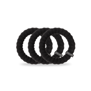 TELETIES - Nylon Hair Ties | Large | Jet Black