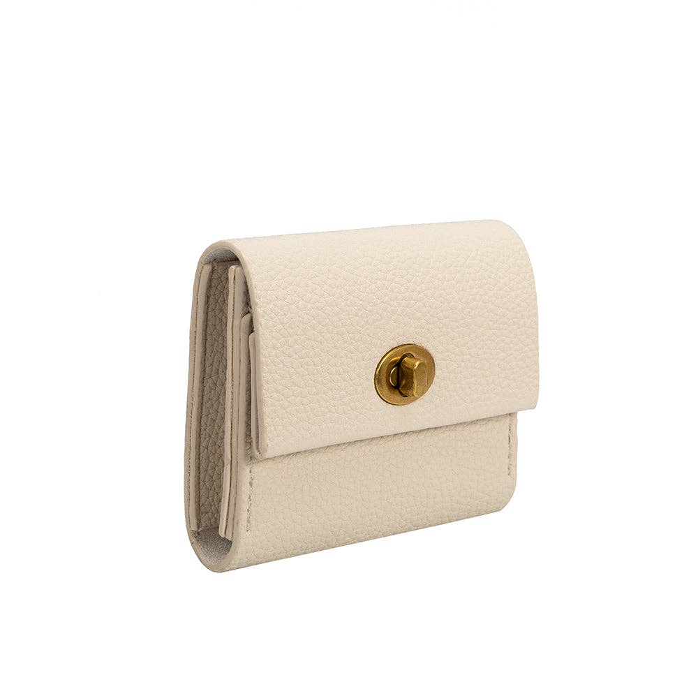 Melie Bianco - Rita Ivory Vegan Card Case Wallet