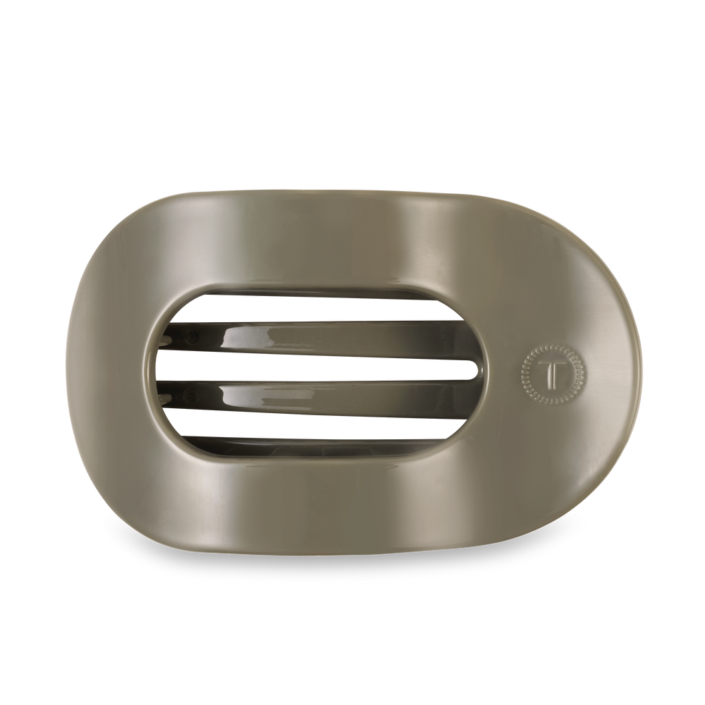 TELETIES - Flat Round Hair Clip | Large | Sage It Ain't So