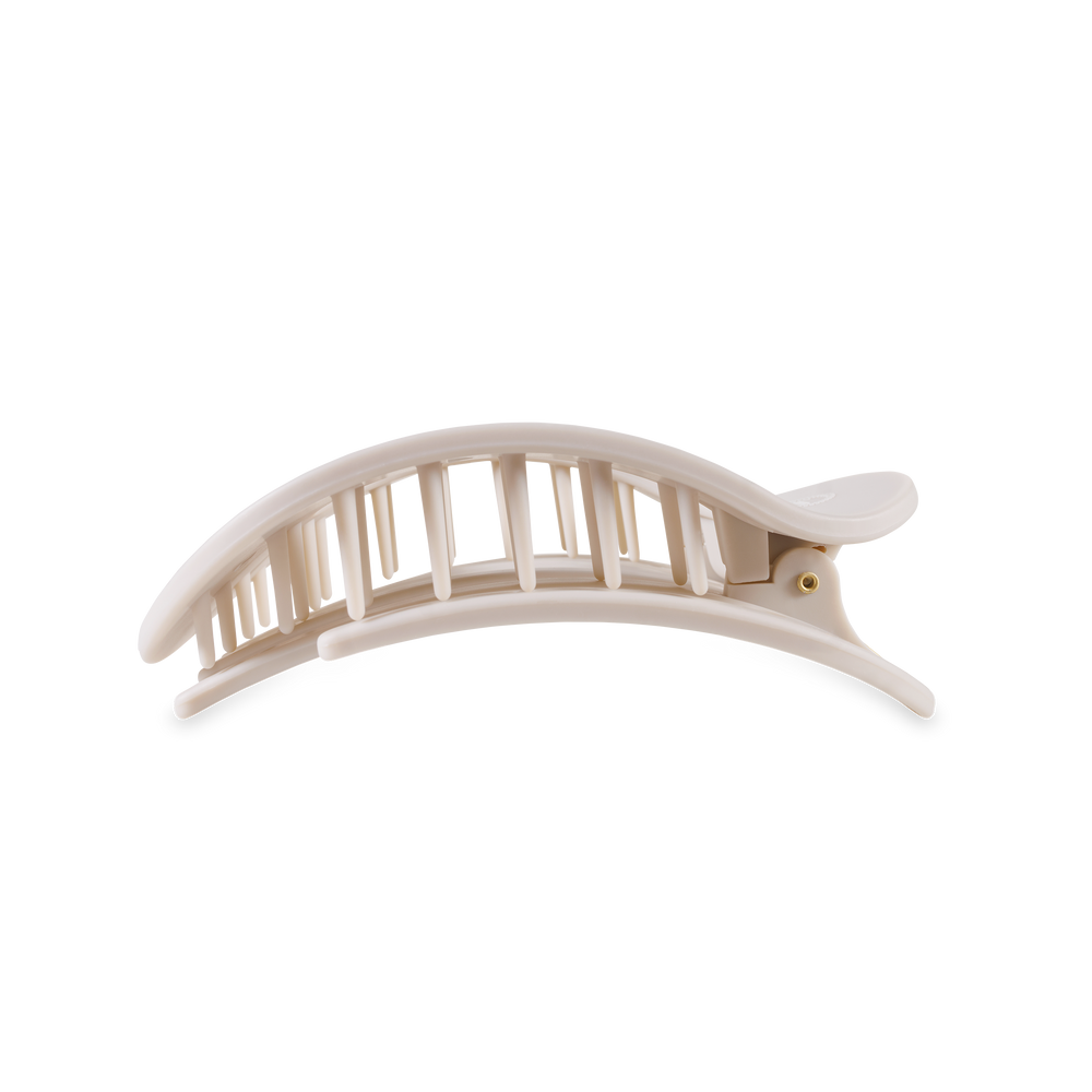 TELETIES - Round Flat Hair Clip | Med. | Toasted